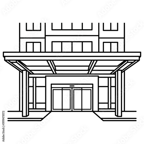 Extended Canopy Hospital Access For Patient Arrival