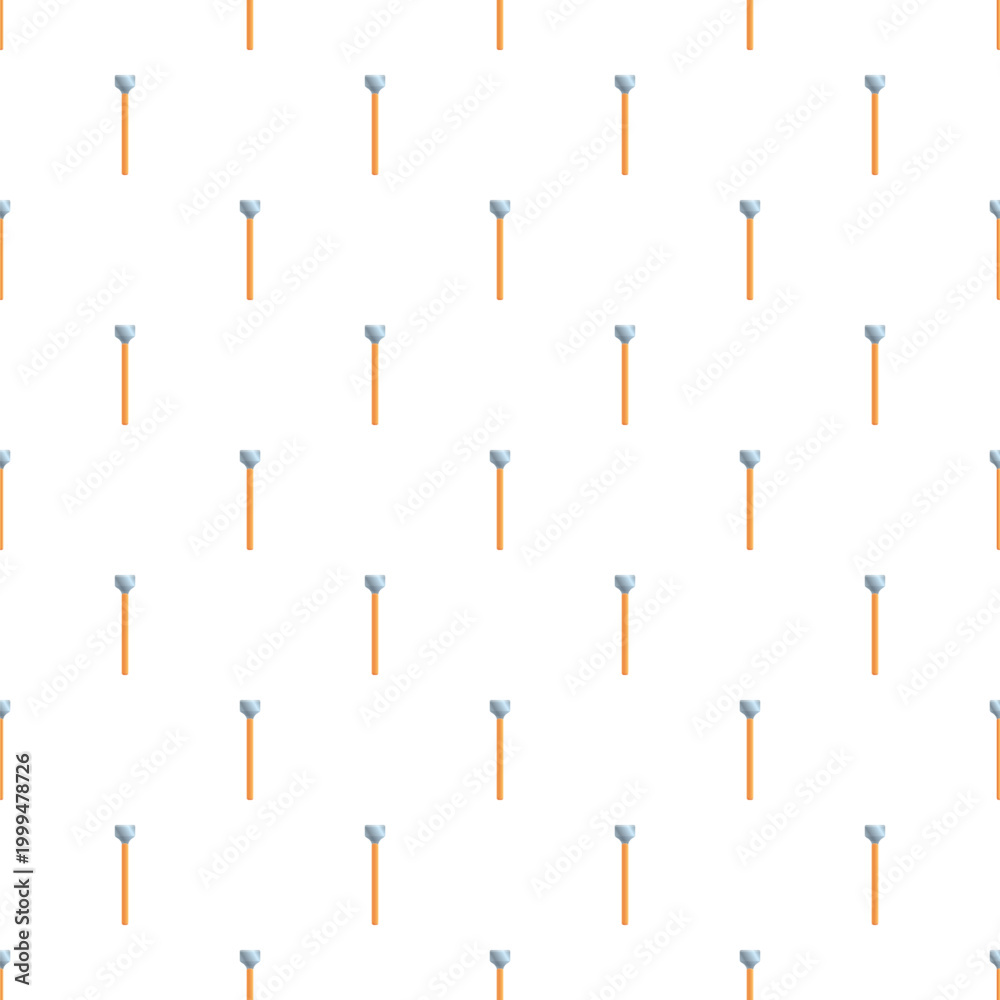 Naklejka premium Repeating pattern of simple magical wands on a white background