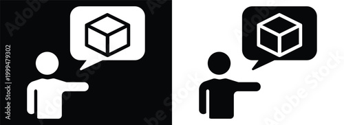 Project monochrome glyph style