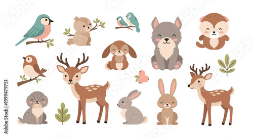 A charming illustration depicting a relaxed otter and a perched bird, evoking a sense of peacefulness and gentle connection - perfect for children's c