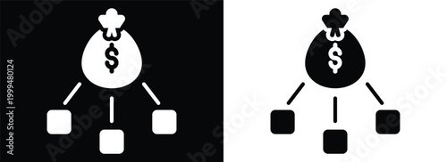 Budget monochrome glyph style