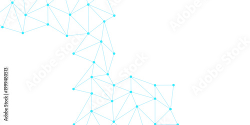 Abstract connection on white background. Network technology background with dots and lines for desktop. Abstract science background with connecting nodes and lines. Technology abstract white digital. 