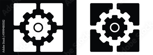 Solution monochrome glyph style