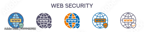 Web Security Element For Design Graphic - Multi Styles