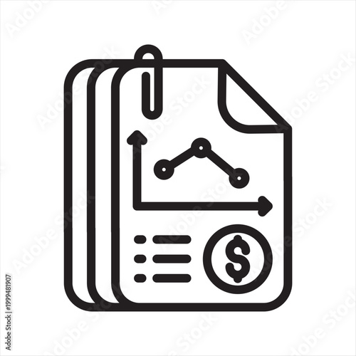 Startup Founder Cashflow Stress Line Icon - Business Liquidity Pressure
