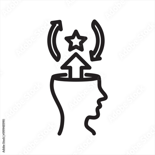Waiting for Promotion Decision Line Icon - Career Advancement Anxiety