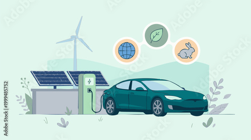 Electric Car Charging with Renewable Energy for Sustainable Future