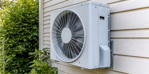 Air conditioning unit installation residential area home appliance outdoor setting close-up view comfort & efficiency