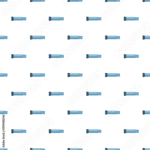 Repeating metallic screws creating a seamless pattern in a light blue shade