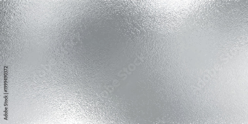 Silver foil texture background with light reflection. Vector realistic illustration of chrome metal surface with glitter gradient effect, abstract shiny texture, translucent glass, platinum wallpaper