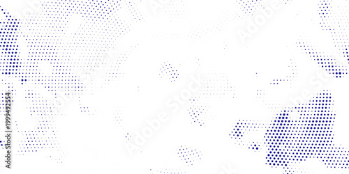 Halftone circle background. Radial comic target texture. Black and white dotted circular gradient. Fading dot epicenter wallpaper concept. Vector grunge rough round pop art rasterized backdrop