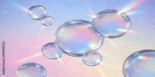 Enchanting Orb: Spherical orbs float weightlessly, capturing and reflecting the light to create an ethereal, dreamlike ambiance.