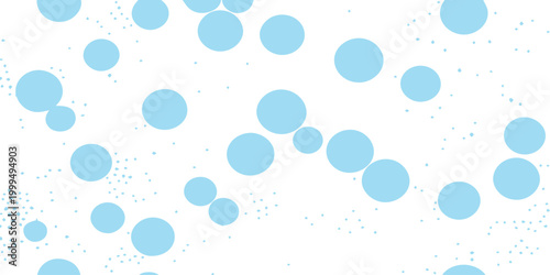 Seamless blue vector pattern illustration featuring clean liquid water drops and transparent rain bubbles on a wet texture for a nature-inspired wallpaper design