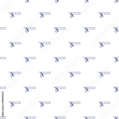 Caulking gun tool repeating as a seamless pattern for contractor and home improvement themes