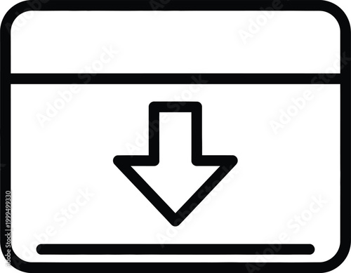 Download box icon Vector