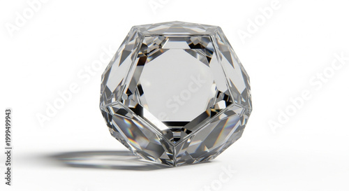 Large clear diamond gemstone