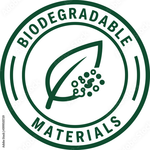 Biodegradable Materials Eco Friendly Seal Badge for Sustainable Packaging and Products