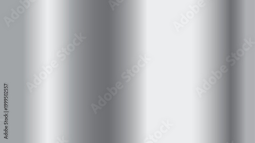 Silver gradient background. Gray surface with soft white transitions and blur effect. Modern backdrop for presentations, clean studio photography, abstract minimal design. Vector illustration.