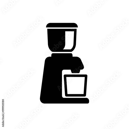 Abstract illustration of a coffee grinder