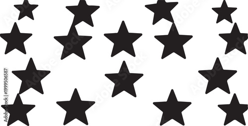 Black Stars, Star Icons, Vector Graphics, Black Starburst
