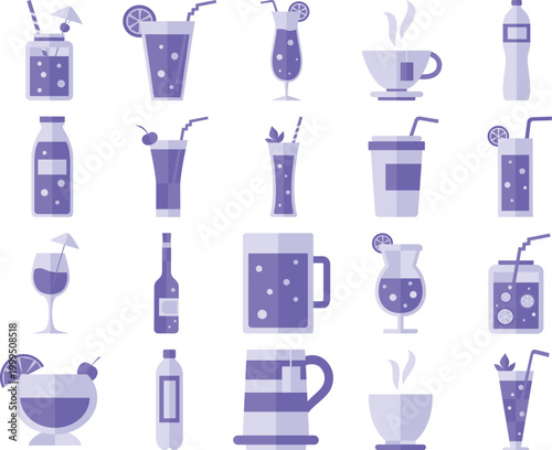 Collection of beverage vectors
