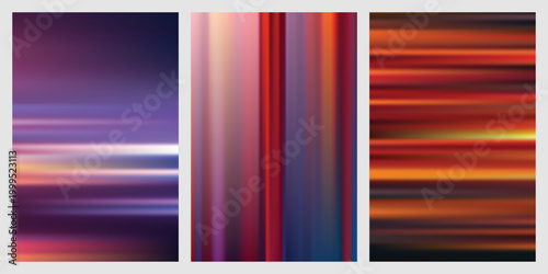 Abstract Warm Motion Blur Background With Purple and Orange Speed Lines