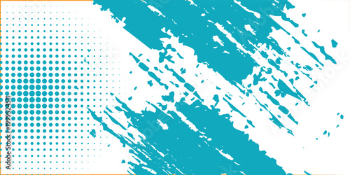 Dots halftone white and blue color pattern gradient grunge texture background. Dots pop art comics sport style vector illustration. vector grunge and dot