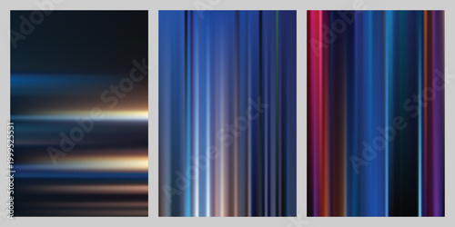Abstract Dark Blue Motion Blur Background With Subtle Light Rays