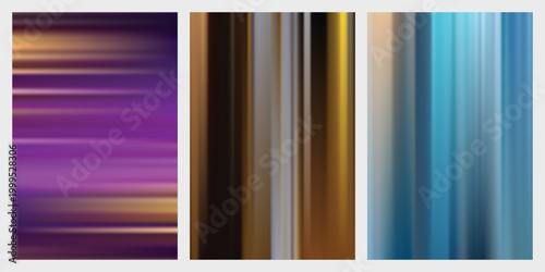 Abstract Purple and Golden Motion Blur Background Texture Set
