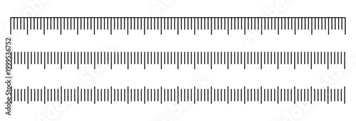 A set of ruler measuring scales, often used for technical drawing, crafting, or design projects.