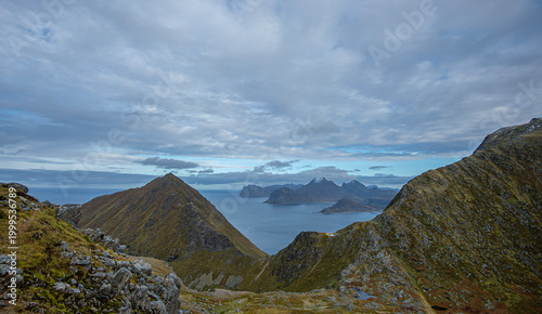 mountain landscape with clouds
