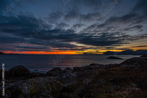 sunset over the sea