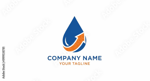 Company Logo Design Template Water Drop.