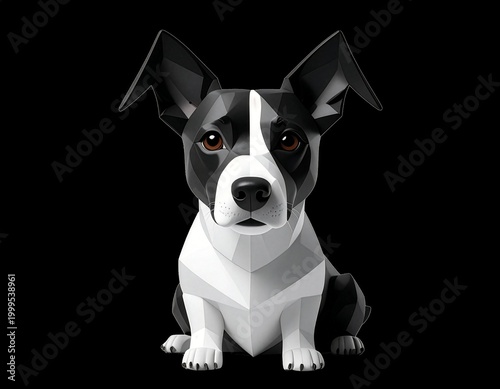 Origami dog