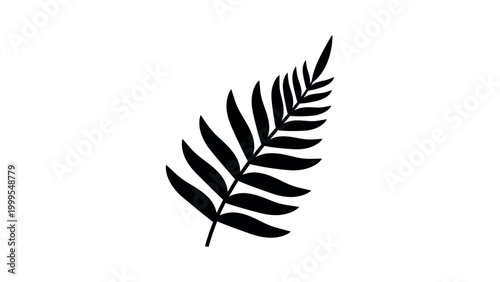 Tropical Leaf Icon Simple Vector