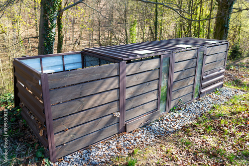 Botanical Garden's educational garden composter.