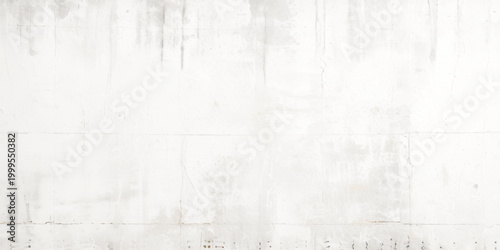Minimal White Grunge Wall Background with Cracks, Stains, and Peeling Plaster Distressed Concrete Surface Featuring Dirty Drips and Faded Abstract Details.