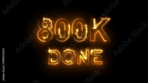 Glowing neon book and done text celebration success achievement concept