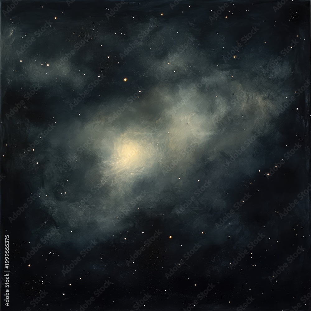 Fototapeta premium Starry Galaxy Space Background for Reflection.