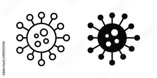 Bacteria icon concepts for website projects
