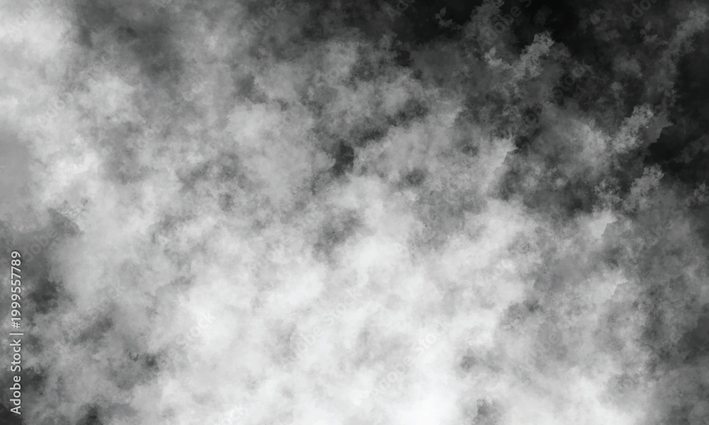 Fototapeta premium Abstract vapor clouds floating gently in a black void