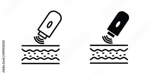 Dermatology beauty therapy for body skin icon concepts for website projects