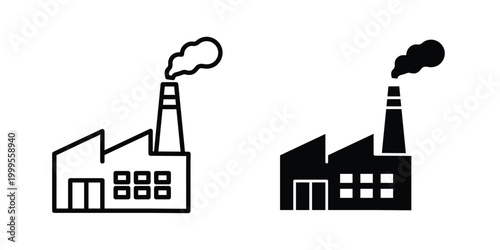Factory icon concepts for website projects
