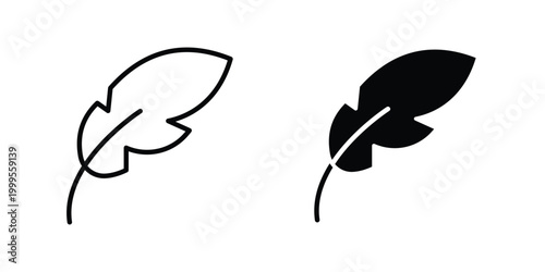 Quadro su tela Feather icon concepts for website projects