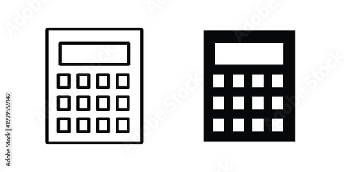 finance calculator icon concepts for website projects