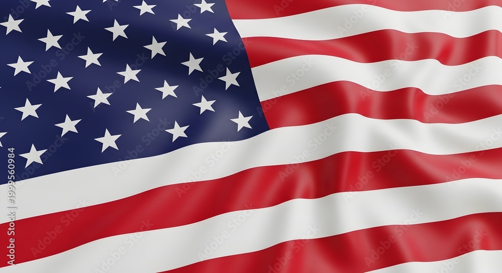 Obraz premium Waving american flag a symbol of freedom and national pride representing the united states of america
