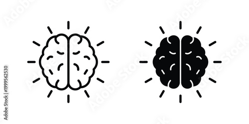 Mind research icon concepts for website projects
