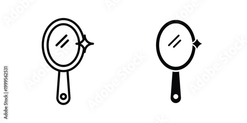 Mirror icon concepts for website projects