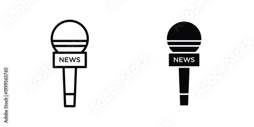 Press Microphone icon concepts for website projects