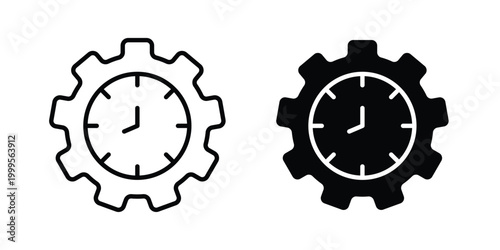 Productivity and efficiency icon concepts for website projects